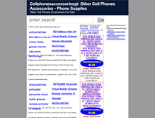 Tablet Screenshot of cellphonesaccessoriesgi.com